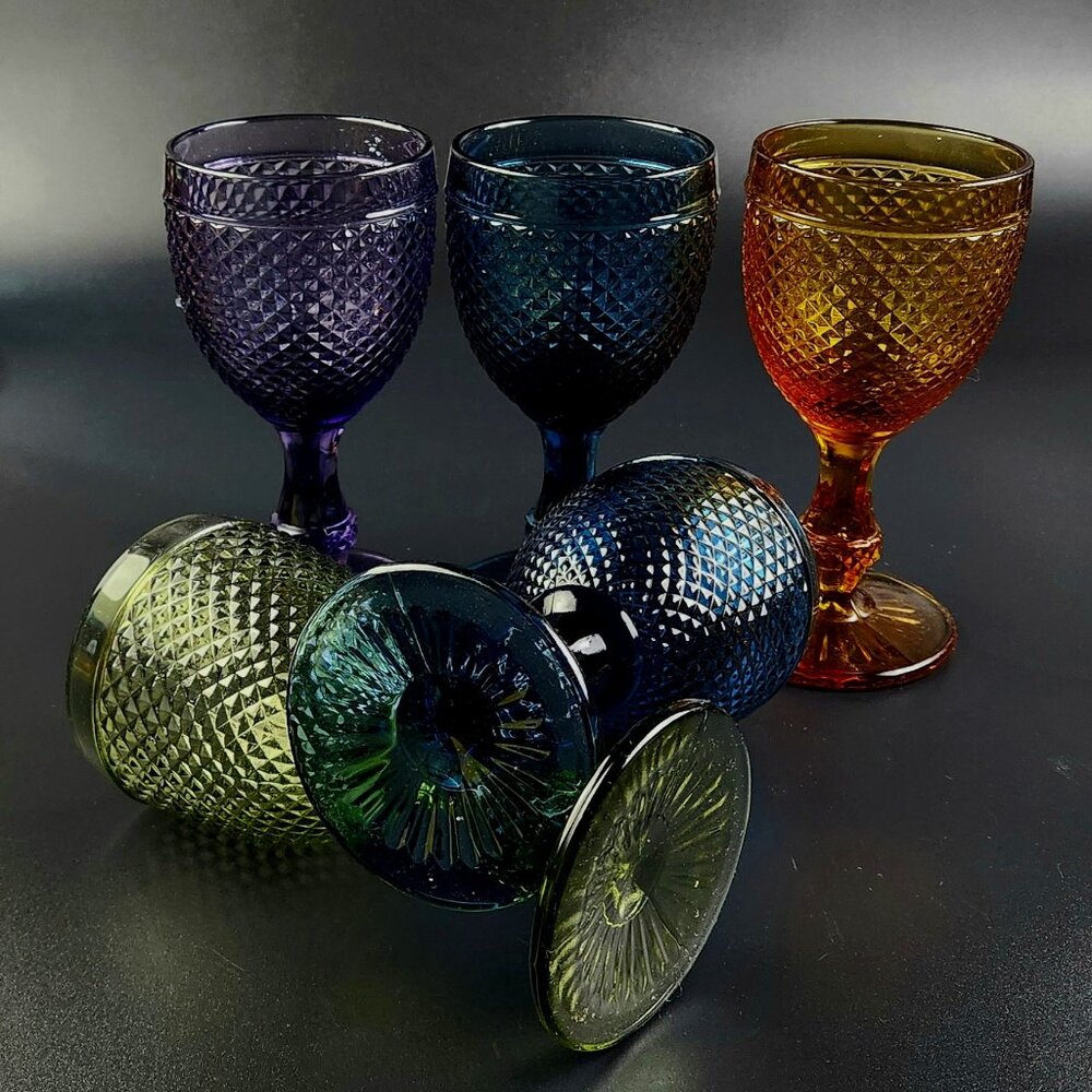 Vintage - Bicos by Vista Alegre - Multi-Color - Set of 5 - 6 5/8" Tall